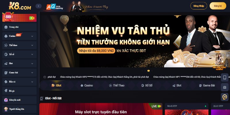 Giao diện website thiết kế ấn tượng, đạt chuẩn