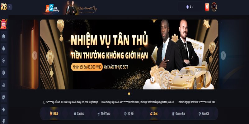 Tải app K8 cược thủ sẽ không cần phải lo lắng về bất cứ vấn đề gì liên quan đến bộ nhớ